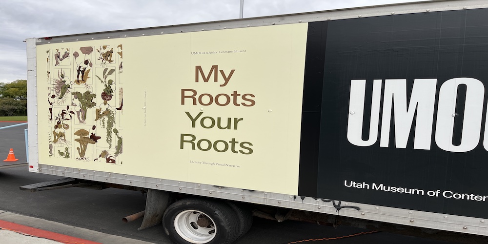 side picture of the utah museum of contemporary art truck